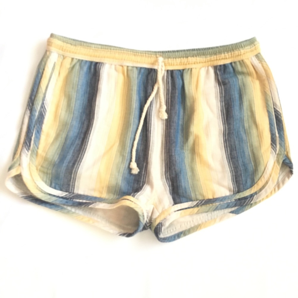 Warm NY Cotton Striped Shorts Size Large